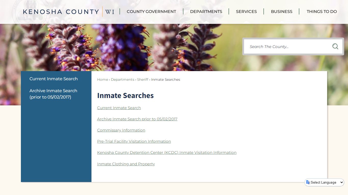 Inmate Searches | Kenosha County, WI - Official Website